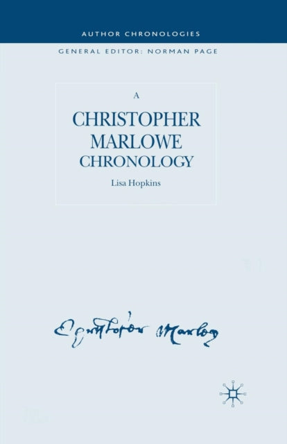 Book cover of: Christopher Marlowe Chronology. By: L. Hopkins