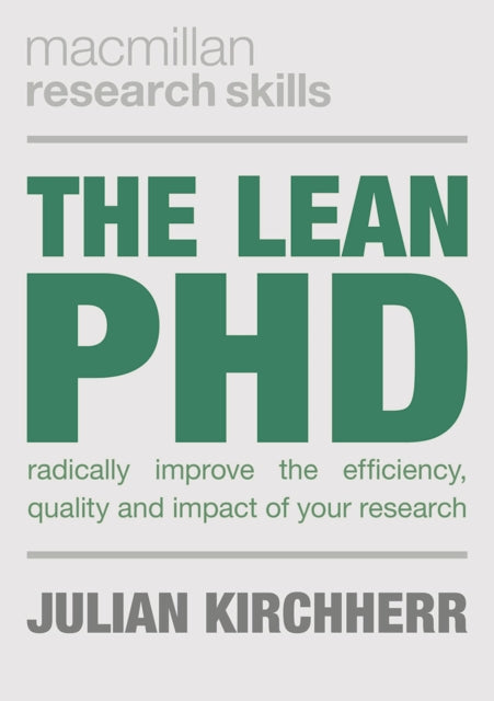 Book cover of: Lean PhD. By: Julian Kirchherr