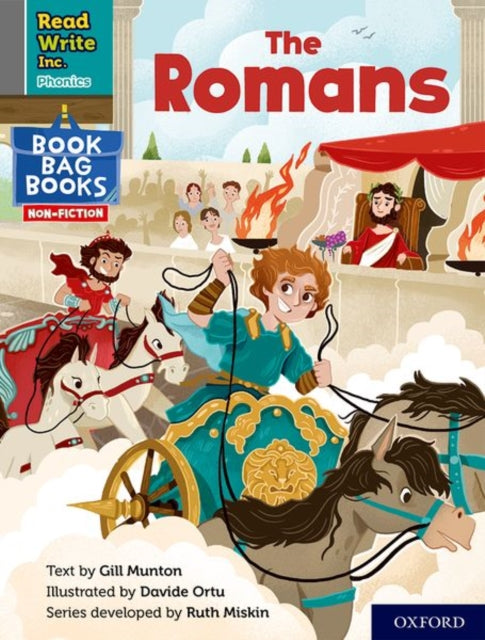 Book cover of: Read Write Inc. Phonics: The Romans (Grey Set 7 NF Book Bag Book 2). By: Ruth Miskin