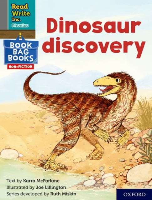 Book cover of: Read Write Inc. Phonics: Dinosaur discovery (Grey Set 7 NF Book Bag Book 12). By: Ruth Miskin