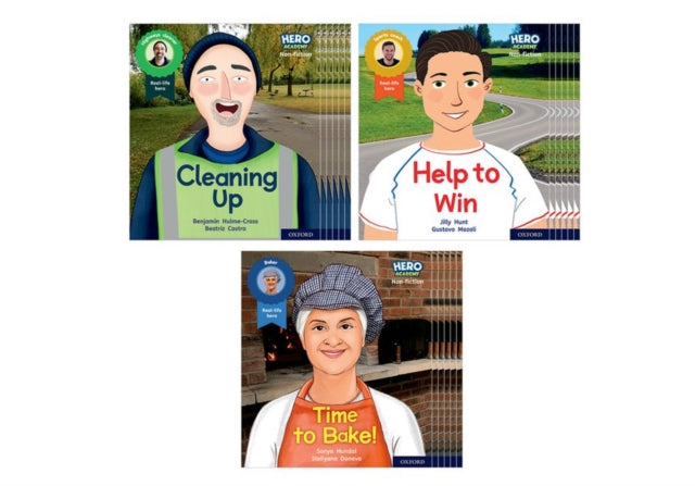 Book cover of: Hero Academy Non-fiction: Oxford Level 5, Green Book Band: Class Pack. By: Benjamin Hulme-Cross