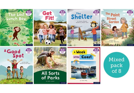 Book cover of: Essential Letters and Sounds: Essential Phonic Readers: Oxford Reading Level 4: Mixed Pack of 8. By: Oxford Editor