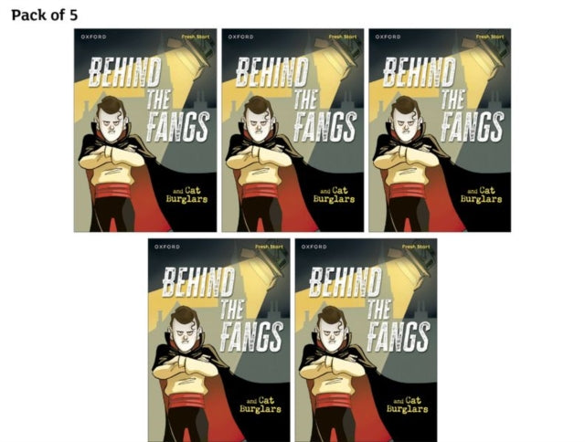 Book cover of: Read Write Inc. Fresh Start Readers: Book 15: Behind the Fangs & Cat Burglars - Pack of 5. By: Ruth Miskin