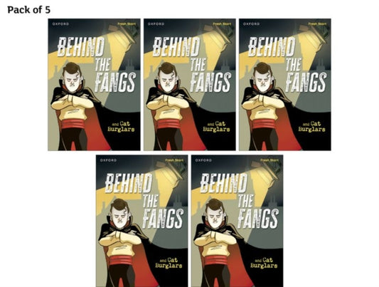Book cover of: Read Write Inc. Fresh Start Readers: Book 15: Behind the Fangs & Cat Burglars - Pack of 5. By: Ruth Miskin