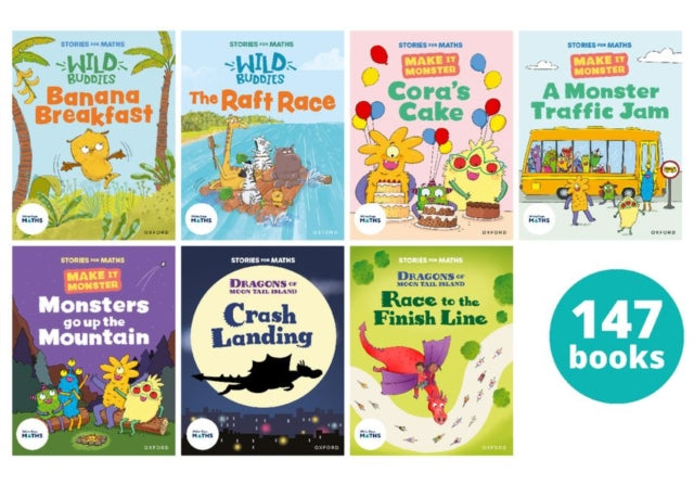 Book cover of: Stories for Maths: Picture bks to reinforce maths learning YR-Y2/P1-P3 147 bk pk. By: Laura Baker