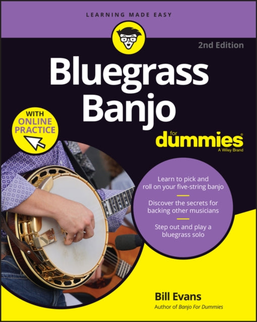 Book cover of: Bluegrass Banjo For Dummies. By: William J. Evans