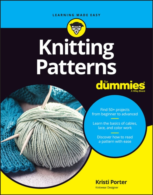 Book cover of: Knitting Patterns For Dummies. By: Kristi Porter