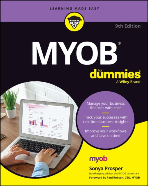 Book cover of: MYOB For Dummies. By: Dummies