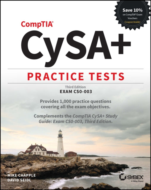 Book cover of: CompTIA CySA+ Practice Tests. By: Mike Chapple