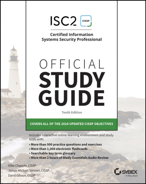 Book cover of: ISC2 CISSP Certified Information Systems Security Professional Official Study Guide. By: Mike Chapple