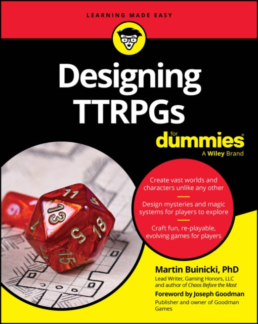 Book cover of: Designing TTRPGs For Dummies
