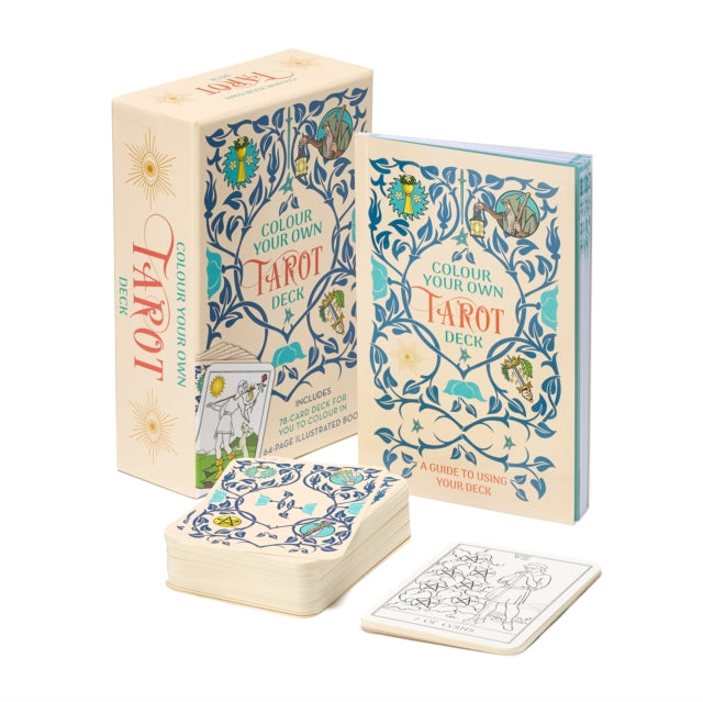 Book cover of: Colour Your Own Tarot Book & Card Deck