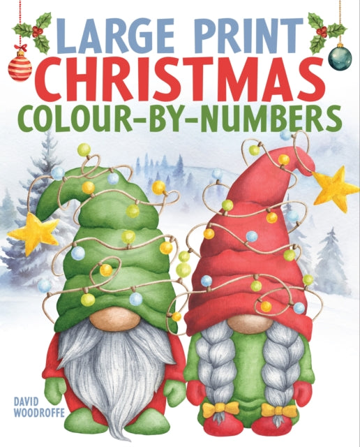 Book cover of: Large Print Christmas Colour-by-Numbers