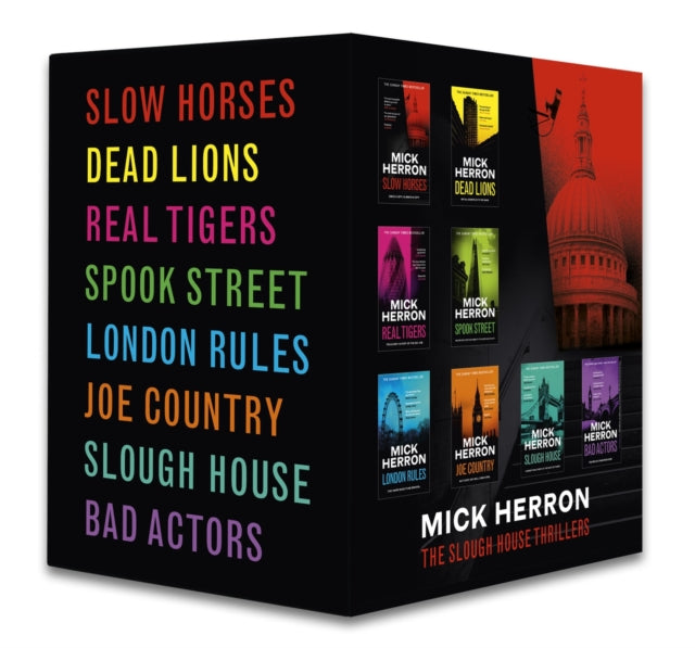 Book cover of: Slough House Boxed Set by Mick Herron. By: Mick Herron