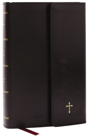 NKJV Compact Paragraph-Style Bible w/ 43,000 Cross References, Black Leatherflex w/ Magnetic Flap, Red Letter, Comfort Print: Holy Bible, New King James Version, Holy Bible, New King James Version
