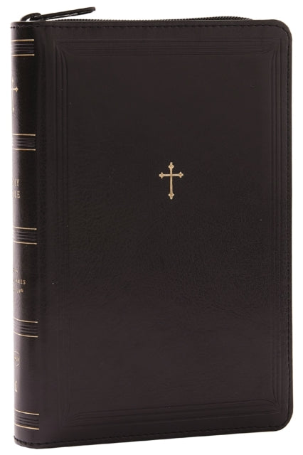 Book cover of: NKJV Compact Paragraph-Style Bible w/ 43,000 Cross References, Black Leathersoft with zipper, Red Letter, Comfort Print: Holy Bible, New King James Version. By: Zondervan Publishing Company