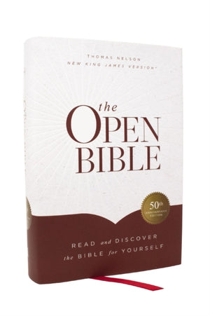 Open Bible: Read and Discover the Bible for Yourself (NKJV, Hardcover, Red Letter, Comfort Print)
