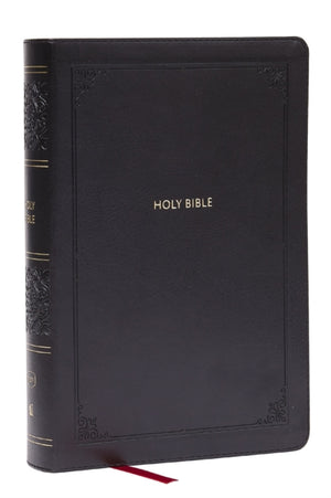 KJV Giant Print End-of-Verse Reference Bible, Black Leathersoft, Red Letter, Comfort Print (Thumb Indexed)