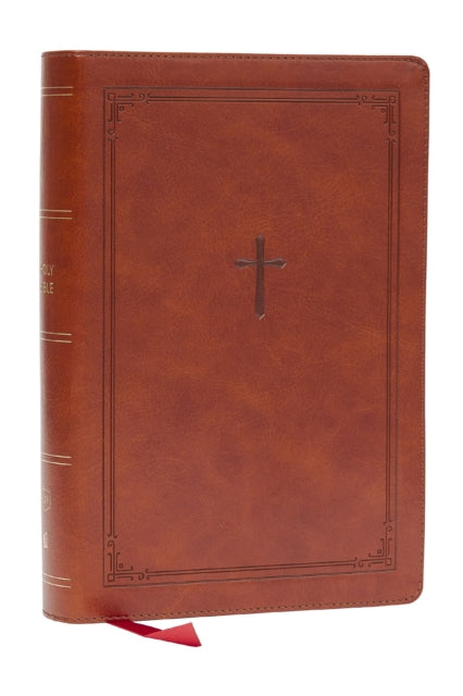 Book cover of: KJV Giant Print End-of-Verse Reference Bible, Brown Leathersoft, Red Letter, Comfort Print