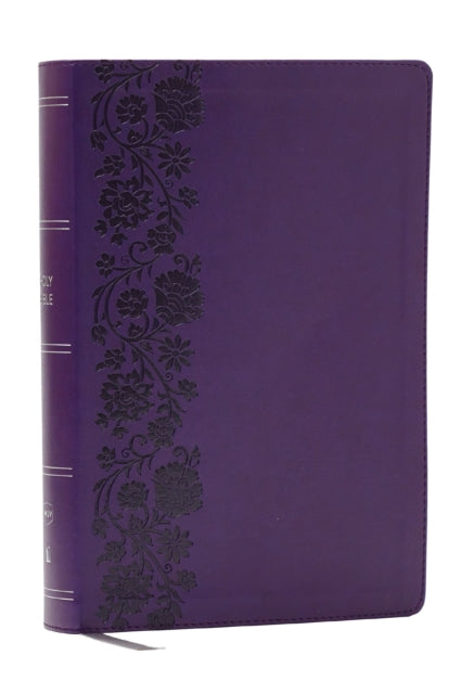 Book cover of: NKJV Giant Print End-of-Verse Reference Bible, Purple Leathersoft, Red Letter, Comfort Print
