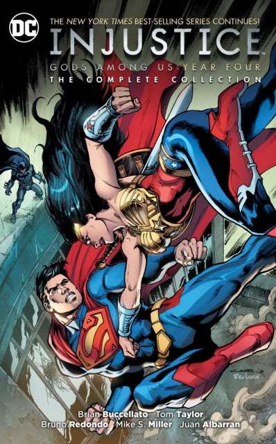 Book cover of: Injustice: Gods Among Us Year Four. By: Brian Buccellato
