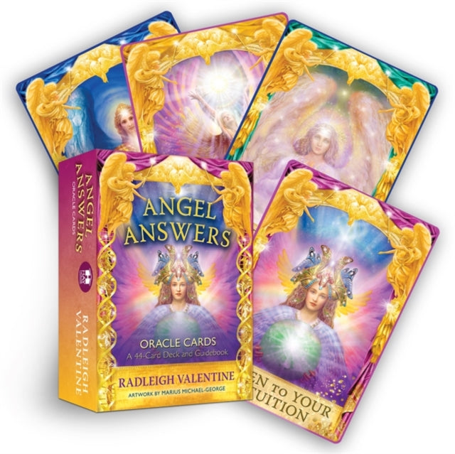Angel Answers Oracle Cards, A 44-Card Deck and Guidebook 9781401959241 Radleigh Valentine