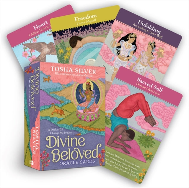 Book cover of: Divine Beloved Oracle Cards. By: Tosha Silver