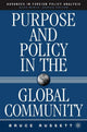 Book cover of: Purpose and Policy in the Global Community. By: Bruce Russett
