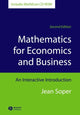 Book cover of: Mathematics for Economics and Business. By: Jean Soper