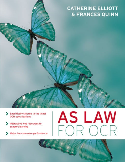 Book cover of: AS Law for OCR. By: Catherine Elliott
