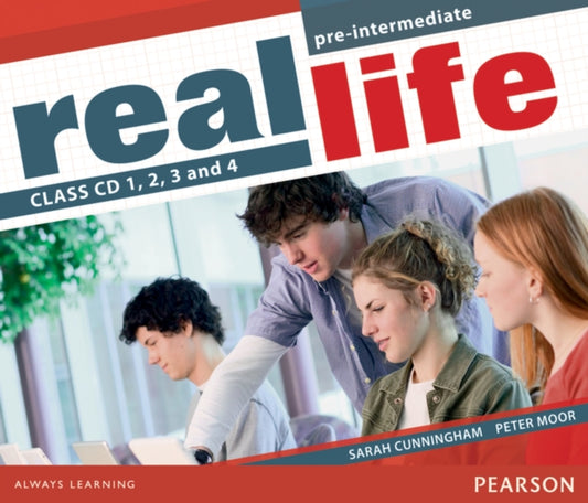 Book cover of: Real Life Global Pre-Intermediate Class CD 1-4. By: Sarah Cunningham