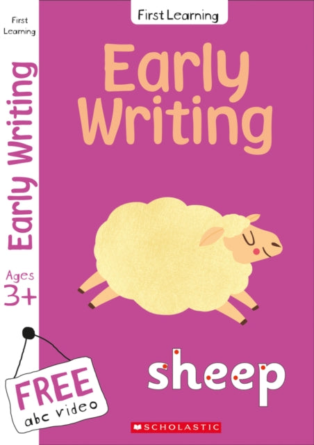Book cover of: Writing workbook for Ages 3-5 (Book 1)This preschool activity book includes a free abc video. By: Amanda McLeod