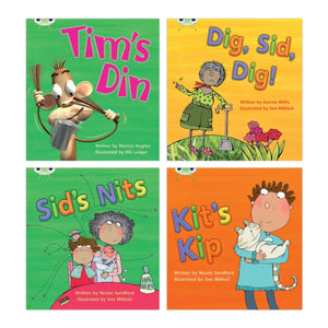 Learn to Read at Home with Bug Club Phonics: Pack 1 (Pack of 4 fiction books)