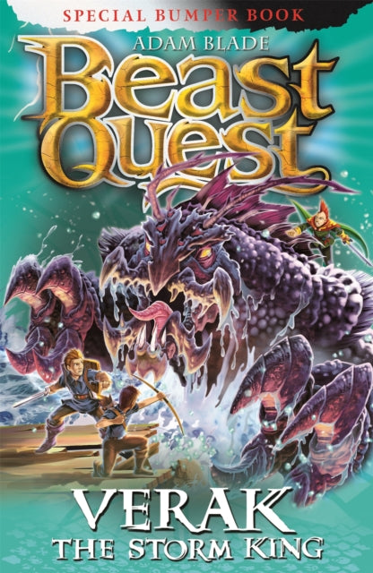 Book cover of: Beast Quest: Verak the Storm King. By: Adam Blade