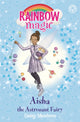 Book cover of: Rainbow Magic: Aisha the Astronaut Fairy. By: Daisy Meadows