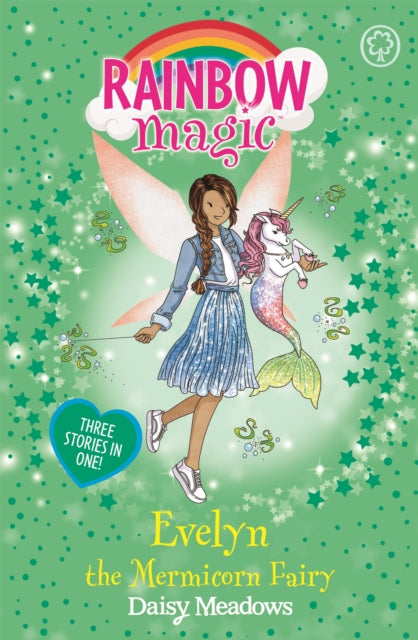 Book cover of: Rainbow Magic: Evelyn the Mermicorn Fairy