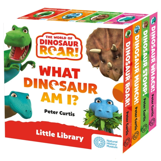 Book cover of: Little Library: The World of Dinosaur Roar!: What Dinosaur Am I? Slipcase. By: Peter Curtis