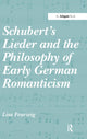 Book cover of: Schubert's Lieder and the Philosophy of Early German Romanticism. By: Lisa Feurzeig