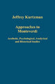 Book cover of: Approaches to Monteverdi