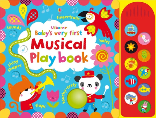 Book cover of: Baby's Very First touchy-feely Musical Playbook. By: Fiona Watt