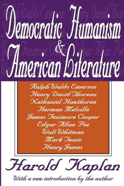 Book cover of: Democratic Humanism and American Literature
