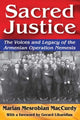Book cover of: Sacred Justice. By: Marian Mesrobian MacCurdy
