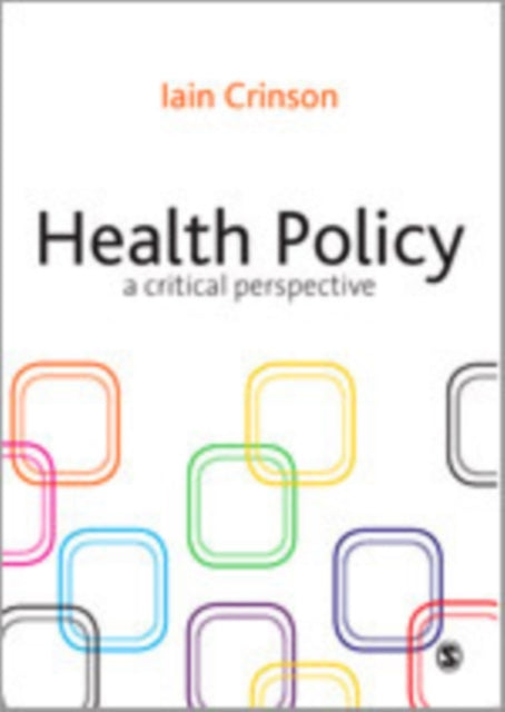 Book cover of: Health Policy. By: Iain Crinson