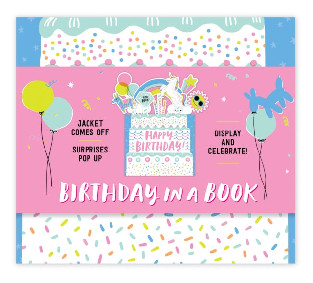 Book cover of: Party in a Book (A Bouquet in a Book): Jacket Comes Off. Surprises Pop up. Display and Celebrate!. By: Hello!Lucky