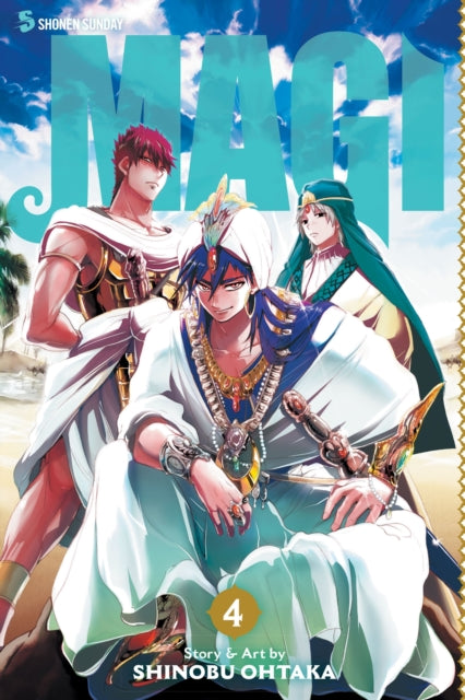 Book cover of: Magi: The Labyrinth of Magic, Vol. 4. By: Shinobu Ōtaka