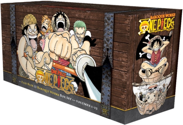 Book cover of: One Piece Box Set 1: East Blue and Baroque Works. By: 尾田栄一郎