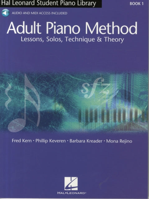 Book cover of: Hal Leonard Adult Piano Method Book 1. By: VARIOUS
