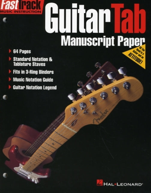 Book cover of: FastTrack - Guitar Tab Manuscript Paper