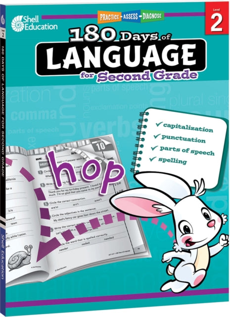 Book cover of: 180 Days™: Language for Second Grade. By: Christine Dugan
