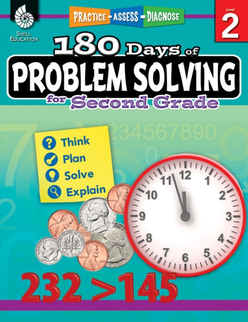 Book cover of: 180 Days™: Problem Solving for Second Grade. By: Donna Ventura